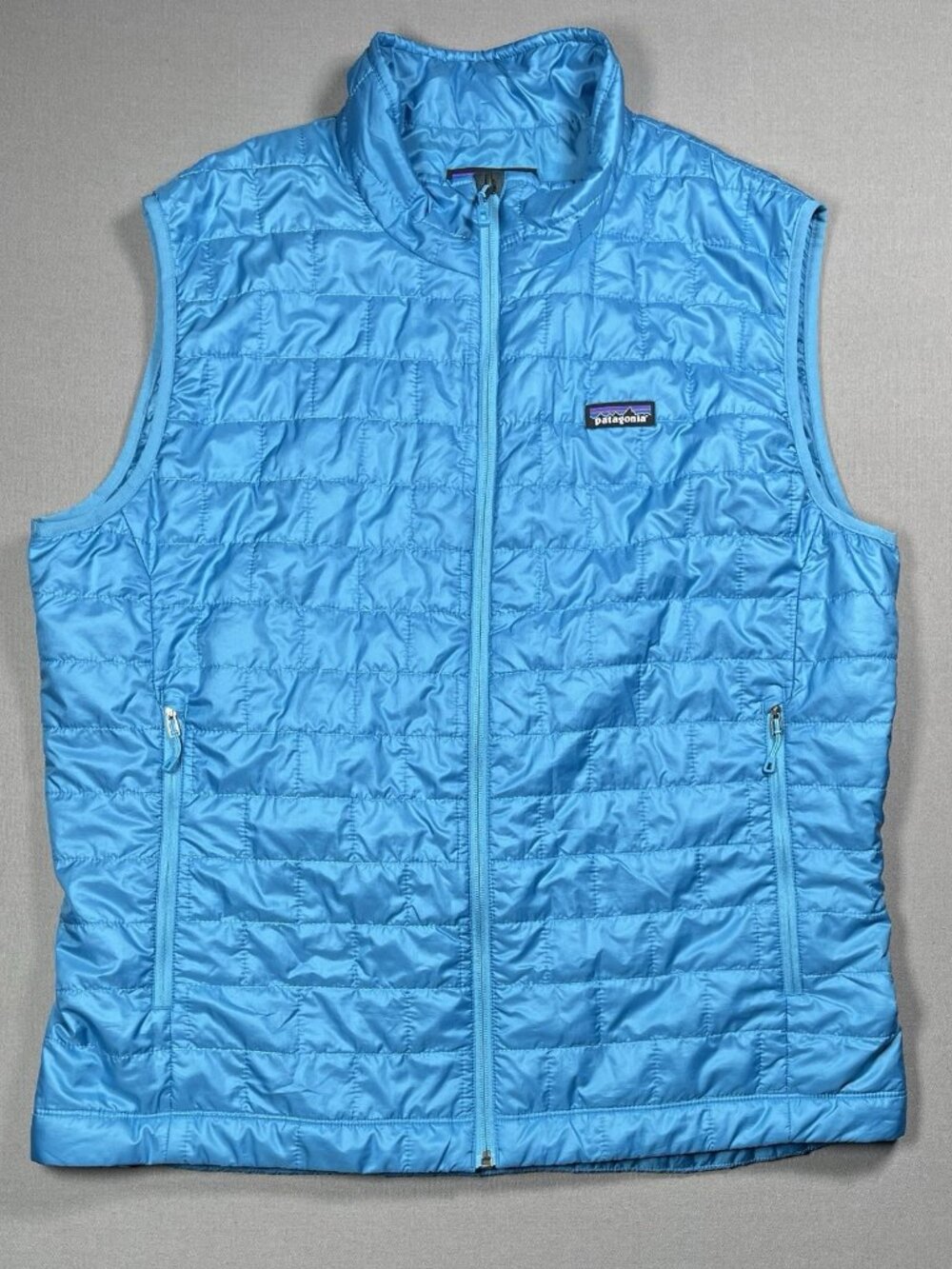 Patagonia Nano Puff Primaloft Insulated Quilted Blue Puffer Vest - Men Size XL